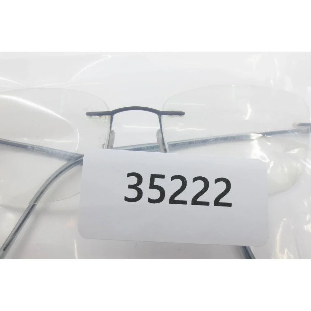Ray-Ban RB8725 Light Ray Blue Rimless Metal Eyeglass Frames